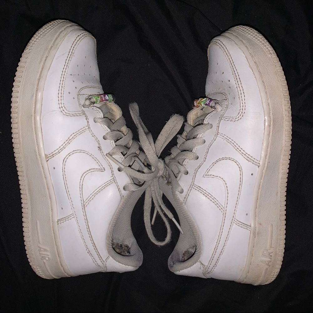 white nike air force 1s